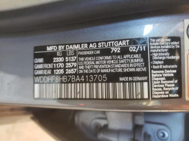 Photo 10 from auction – 2011 MERCEDES-BENZ E 350 4MAT with VIN WDDHF8HB7BA413705