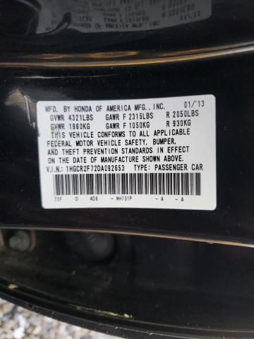 Photo 10 from auction – 2013 HONDA ACCORD EX with VIN 1HGCR2F72DA092653