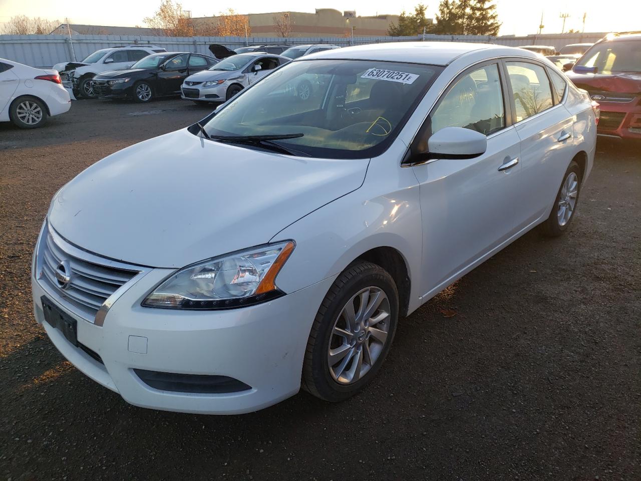 Photo 2 from auction – 2015 NISSAN SENTRA S with VIN 3N1AB7AP5FL650931