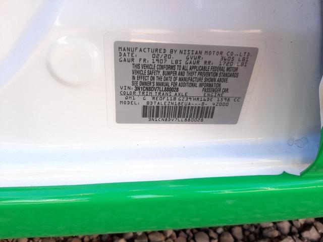 Photo 10 from auction – 2020 NISSAN VERSA S with VIN 3N1CN8DV7LL880028