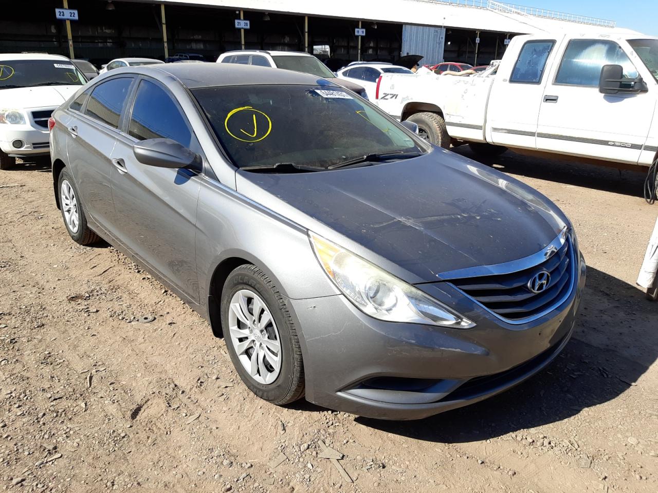 Photo 1 from auction – 2013 HYUNDAI SONATA GLS with VIN 5NPEB4AC0DH590127