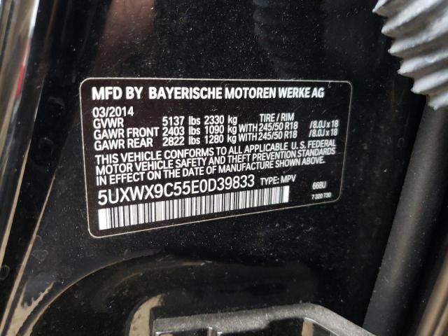 Photo 10 from auction – 2014 BMW X3 XDRIVE2 with VIN 5UXWX9C55E0D39833