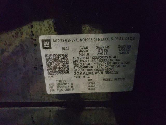 Photo 10 from auction – 2018 GMC TERRAIN SL with VIN 3GKALMEV5JL396118