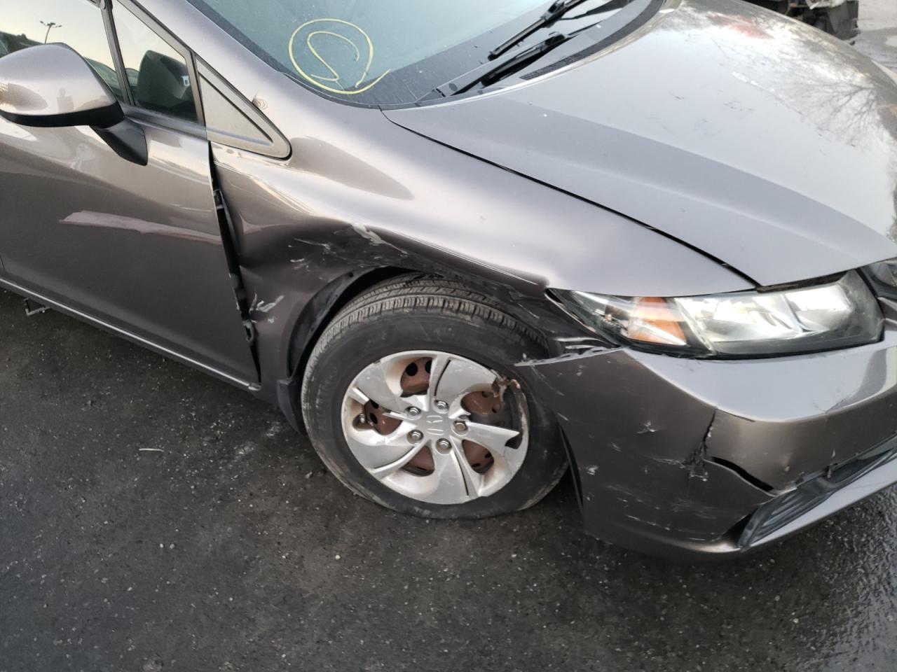 Photo 9 from auction – 2013 HONDA CIVIC LX with VIN 19XFB2F51DE005207