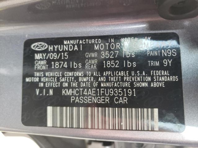Photo 10 from auction – 2015 HYUNDAI ACCENT GLS with VIN KMHCT4AE1FU935191