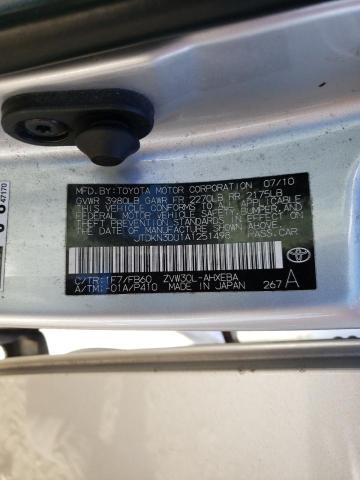 Photo 10 from auction – 2010 TOYOTA PRIUS with VIN JTDKN3DU1A1251498