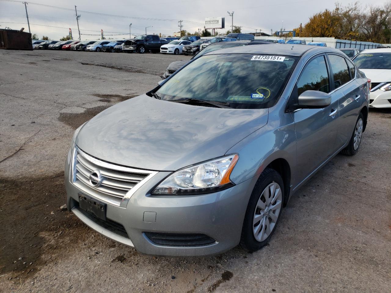 Photo 2 from auction – 2014 NISSAN SENTRA S with VIN 3N1AB7AP1EY341037