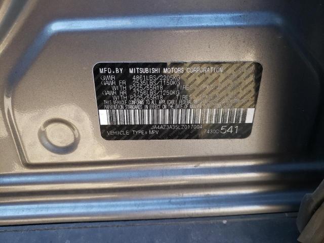 Photo 10 from auction – 2020 MITSUBISHI OUTLANDER with VIN JA4AZ3A35LZ017004