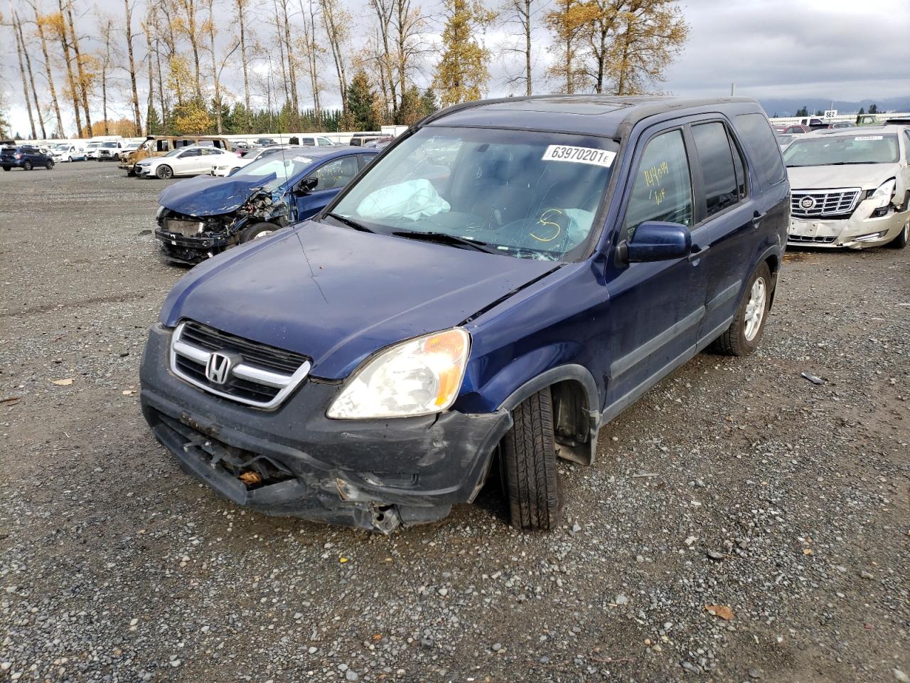 Photo 2 from auction – 2004 HONDA CR-V EX with VIN JHLRD78834C013511