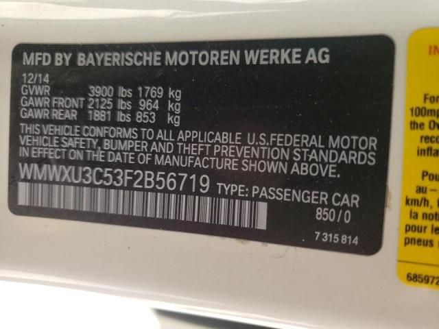 Photo 10 from auction – 2015 MINI COOPER S with VIN WMWXU3C53F2B56719