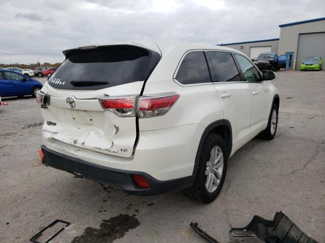 Photo 4 from auction – 2014 TOYOTA HIGHLANDER with VIN 5TDZKRFH5ES015553