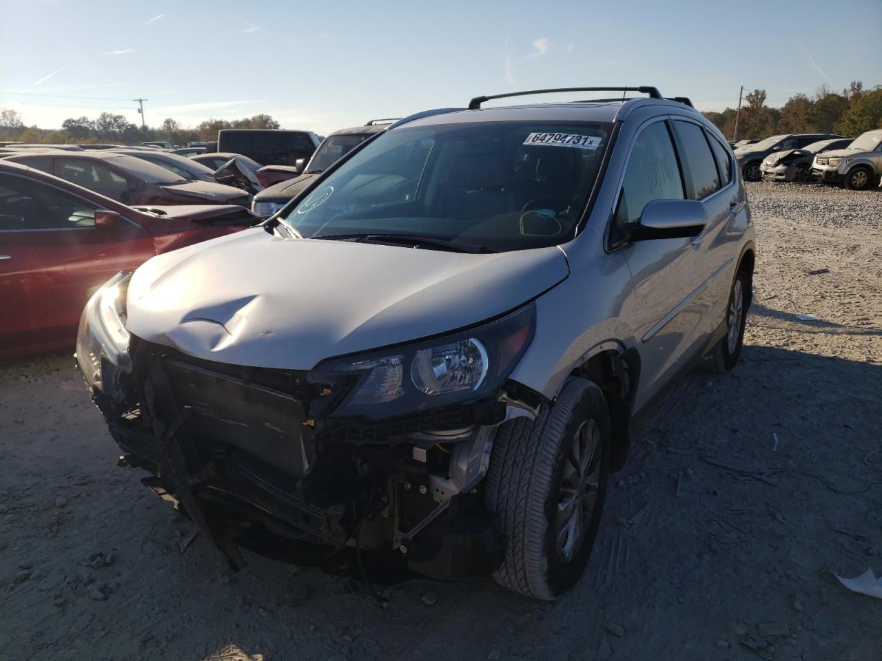 Photo 2 from auction – 2012 HONDA CR-V EXL with VIN 5J6RM3H78CL016846
