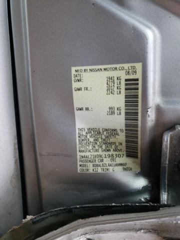 Photo 10 from auction – 2009 NISSAN ALTIMA 2.5 with VIN 1N4AL21E09C198307
