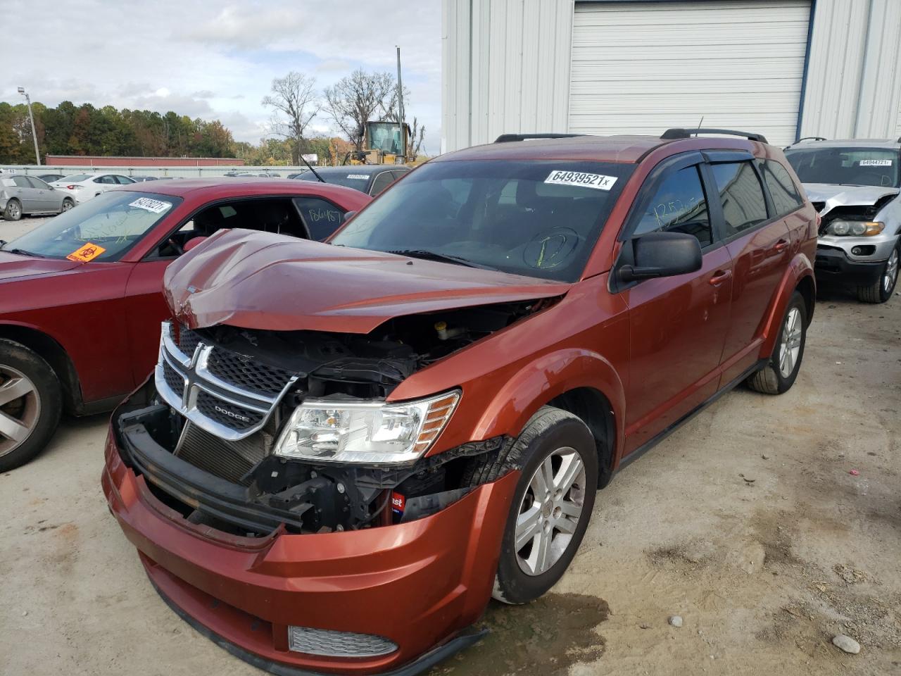 Photo 2 from auction – 2012 DODGE JOURNEY SE with VIN 3C4PDCAB5CT260728