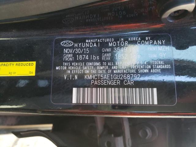 Photo 10 from auction – 2016 HYUNDAI ACCENT SE with VIN KMHCT5AE1GU268792