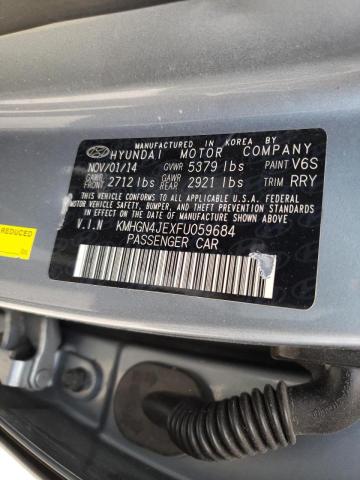 Photo 10 from auction – 2015 HYUNDAI GENESIS 3. with VIN KMHGN4JEXFU059684