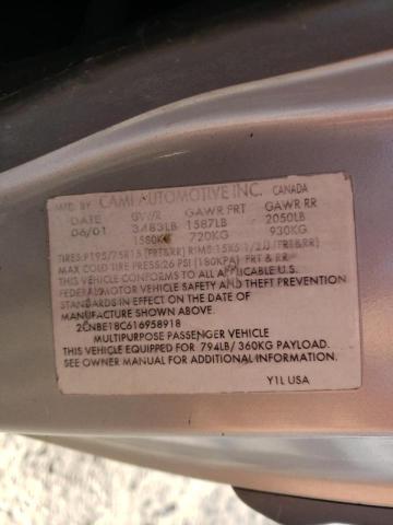 Photo 10 from auction – 2001 CHEVROLET TRACKER with VIN 2CNBE18C616958918