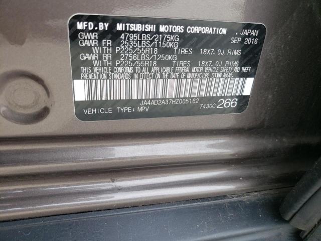 Photo 10 from auction – 2017 MITSUBISHI OUTLANDER with VIN JA4AD2A37HZ005162