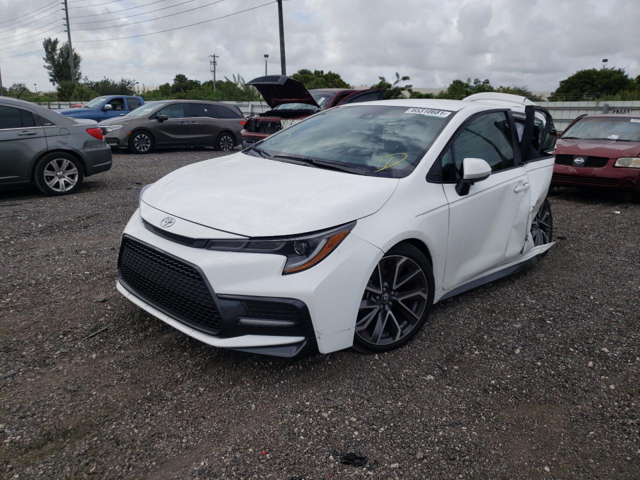 Photo 2 from auction – 2021 TOYOTA COROLLA SE with VIN 5YFS4MCE7MP082221