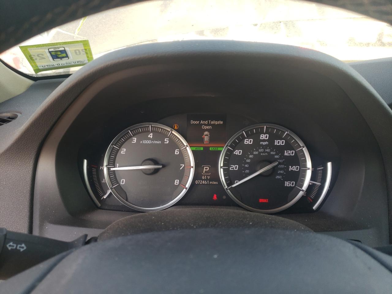 Photo 8 from auction – 2016 ACURA MDX ADVANC with VIN 5FRYD4H95GB045804