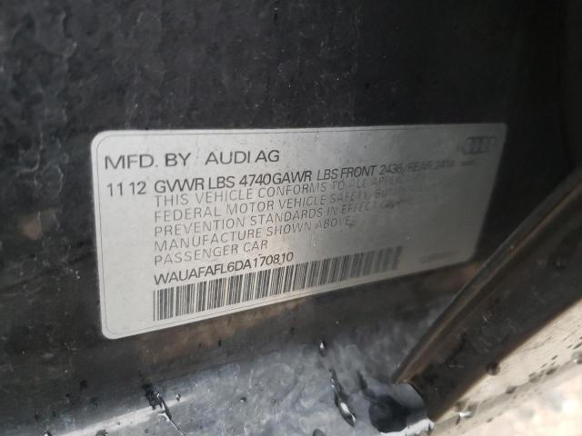 Photo 10 from auction – 2013 AUDI A4 PREMIUM with VIN WAUAFAFL6DA170810