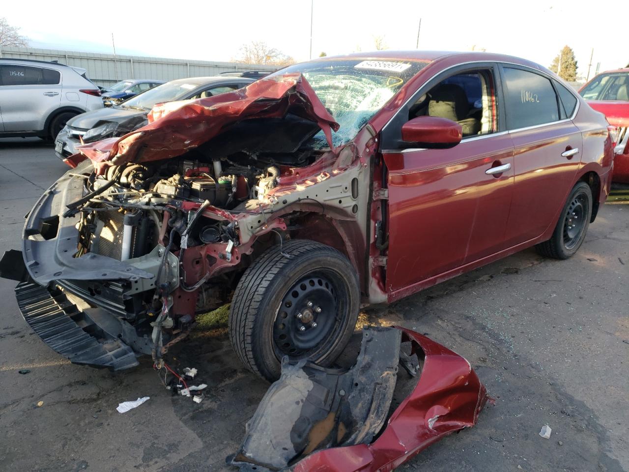 Photo 2 from auction – 2015 NISSAN SENTRA S with VIN 3N1AB7AP6FY314370