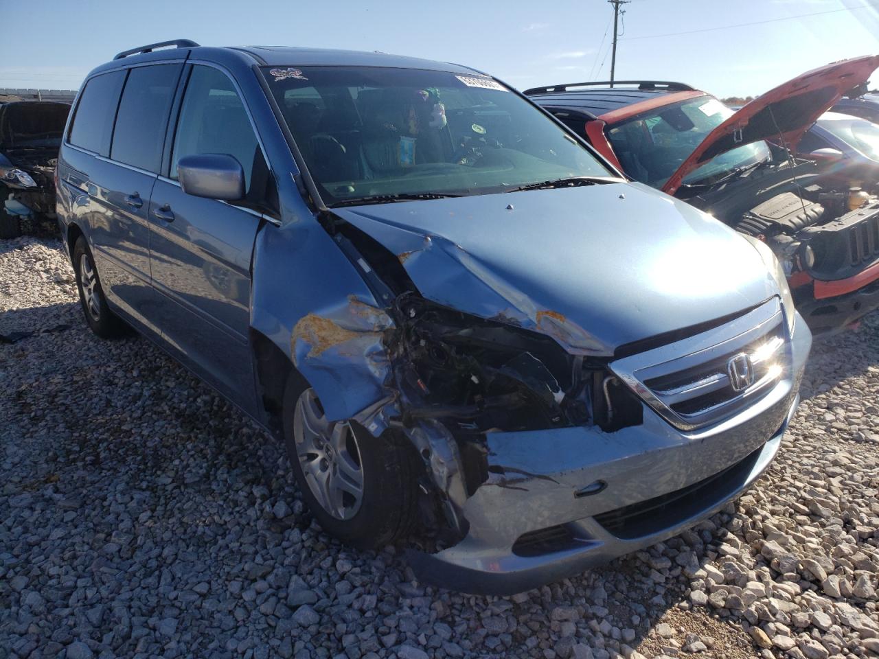 HONDA ODYSSEY EX 2005 with VIN 5FNRL38745B048031 - Photo from auction