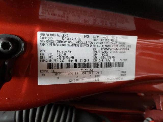 Photo 10 from auction – 2018 FORD FOCUS SE with VIN 1FADP3FEXJL269324