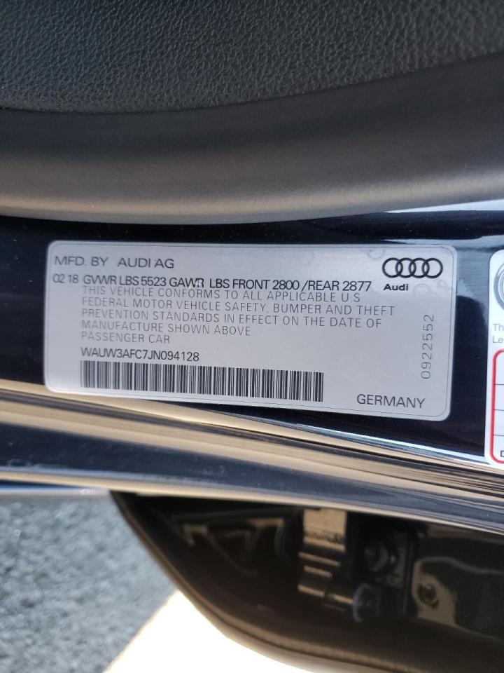 Photo 10 from auction – 2018 AUDI A7 PREMIUM with VIN WAUW3AFC7JN094128