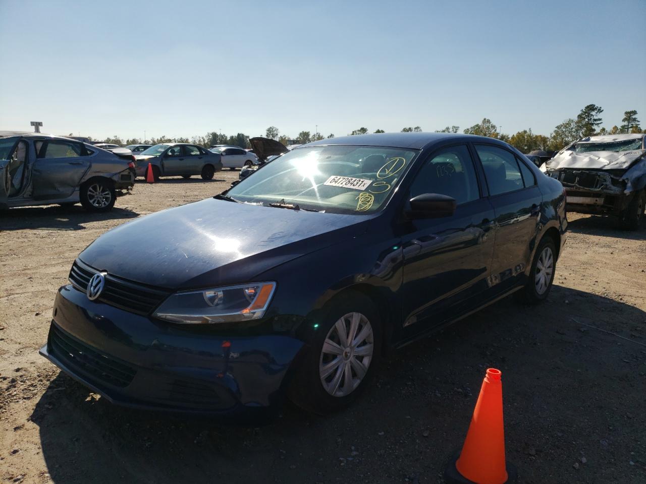 Photo 2 from auction – 2012 VOLKSWAGEN JETTA BASE with VIN 3VW2K7AJ7CM366491