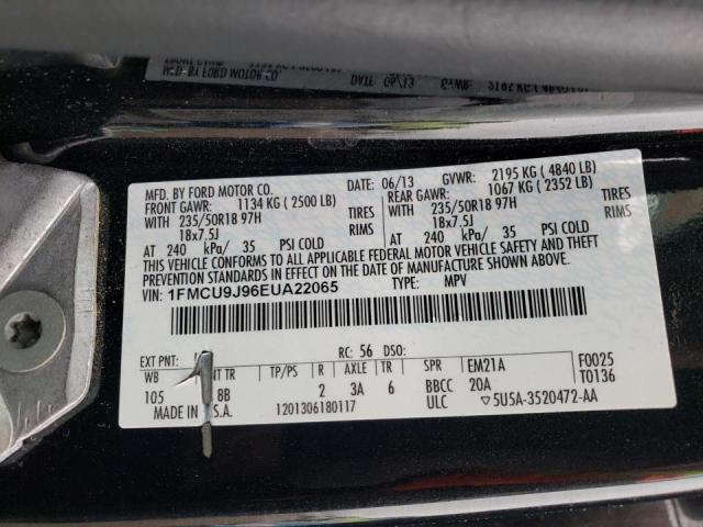Photo 10 from auction – 2014 FORD ESCAPE TIT with VIN 1FMCU9J96EUA22065