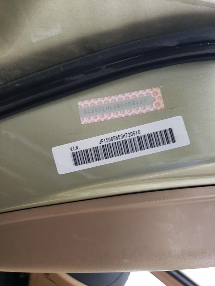 Photo 10 from auction – 2003 SUBARU FORESTER 2 with VIN JF1SG65653H720510