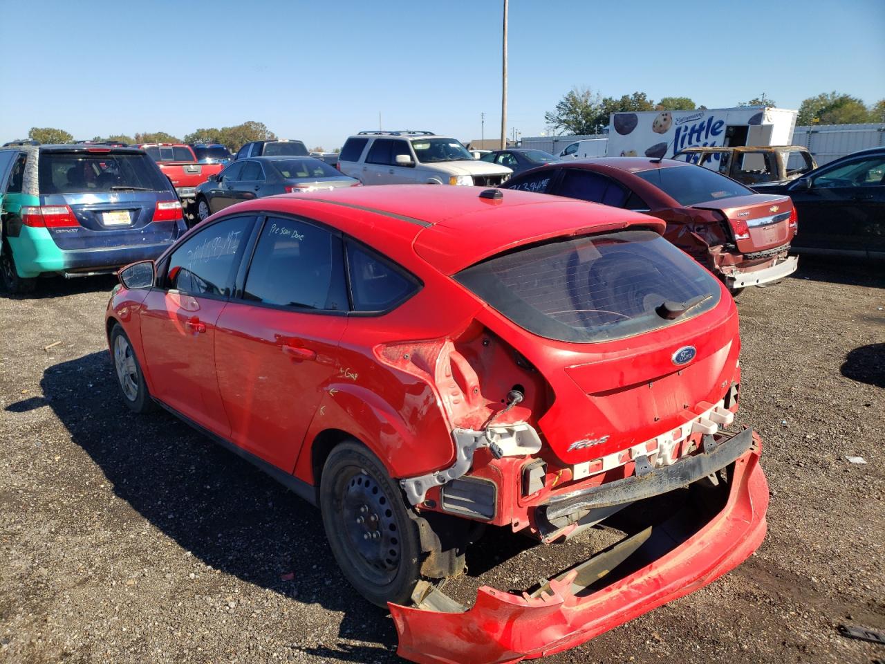 Photo 3 from auction – 2012 FORD FOCUS SE with VIN 1FAHP3K26CL153568