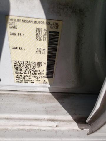 صورة رقم 10 من المزاد - 2015 NISSAN ALTIMA مع VIN 1N4AL3AP4FC480968