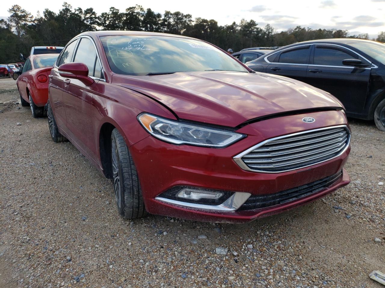 FORD FUSION SE 2017 with VIN 3FA6P0T90HR139966 - Photo from auction