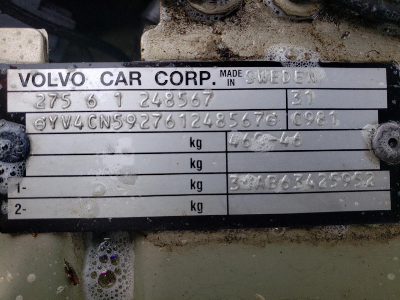 Photo 10 from auction – 2006 VOLVO XC90 with VIN YV4CN592761248567