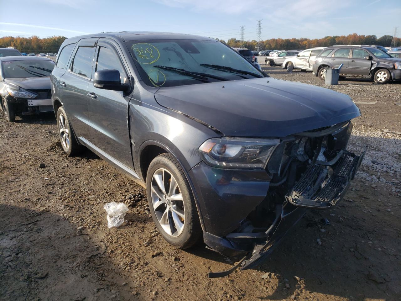 DODGE DURANGO R/ 2014 with VIN 1C4SDJCT9EC374802 - Photo from auction