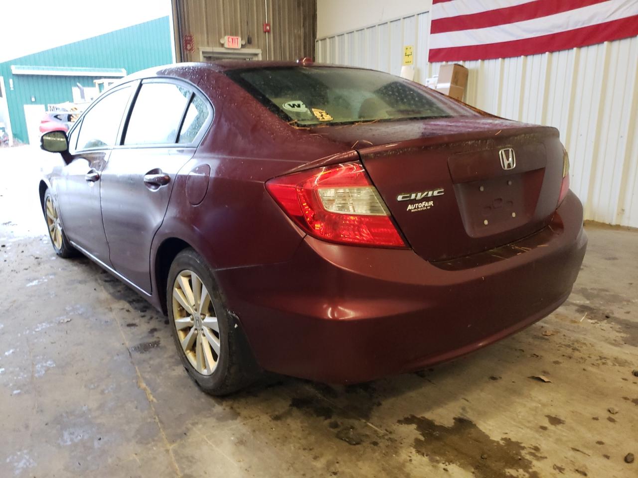Photo 3 from auction – 2012 HONDA CIVIC EXL with VIN 2HGFB2F95CH506267