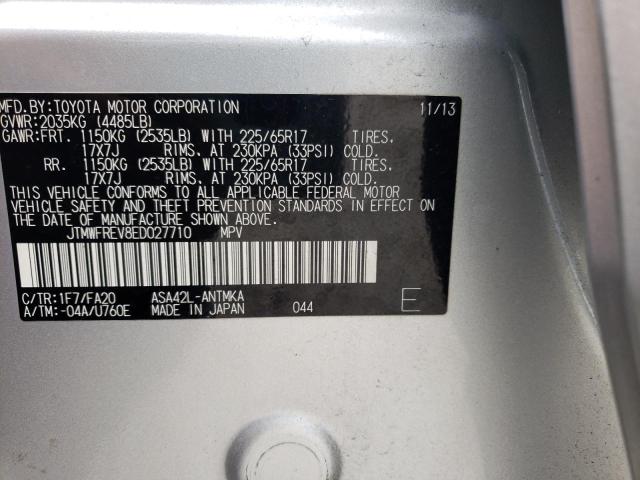 Photo 10 from auction – 2014 TOYOTA RAV4 XLE with VIN JTMWFREV8ED027710