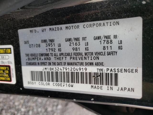 Photo 10 from auction – 2009 MAZDA 3 S with VIN JM1BK324791204919