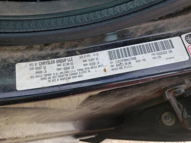 Photo 10 from auction – 2010 CHRYSLER SEBRING with VIN 1C3CC4FB8AN173486