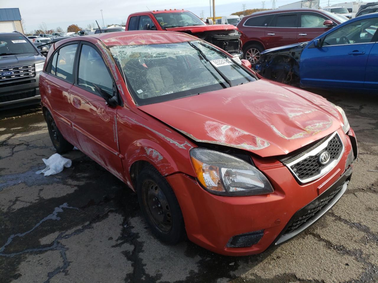 KIA RIO BASE 2011 with VIN KNADH5A35B6748210 - Photo from auction
