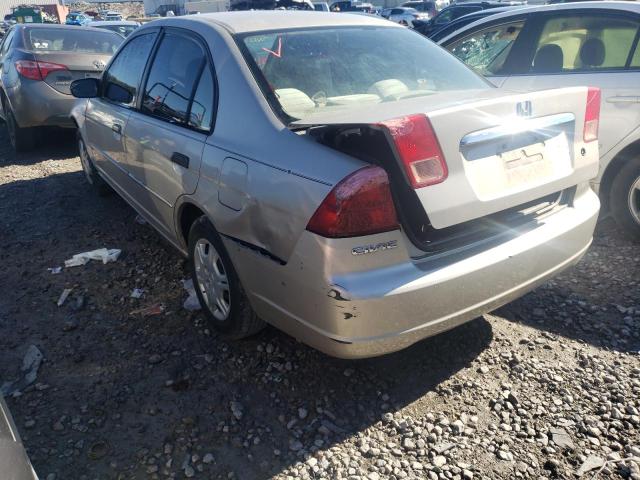 Photo 3 from auction – 2001 HONDA CIVIC LX with VIN 2HGES16591H538266