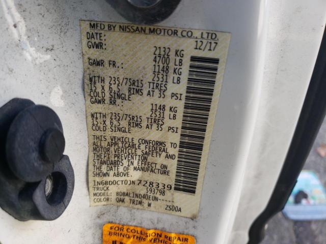 Photo 10 from auction – 2018 NISSAN FRONTIER S with VIN 1N6BD0CT0JN728339