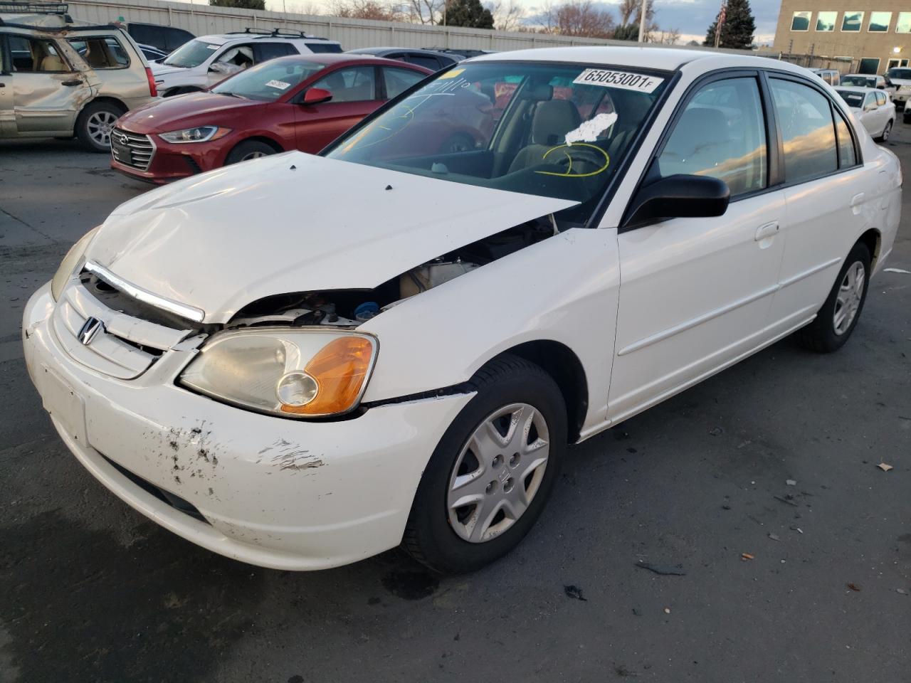 Photo 2 from auction – 2003 HONDA CIVIC LX with VIN JHMES16543S001071