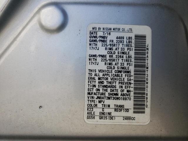 Photo 10 from auction – 2016 NISSAN ROGUE S with VIN JN8AT2MT3GW018970