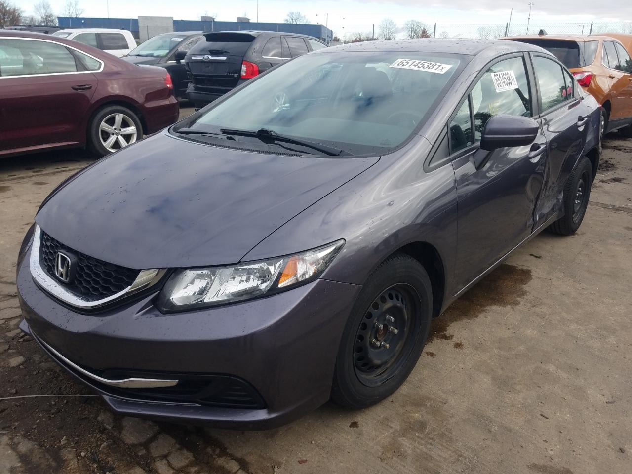 Photo 2 from auction – 2015 HONDA CIVIC LX with VIN 19XFB2E55FE061932