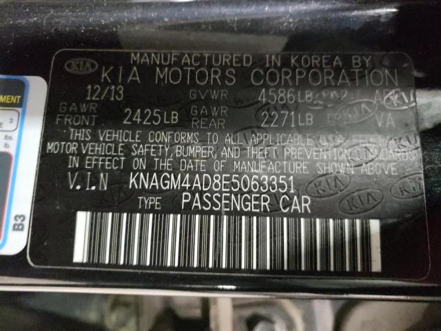 Photo 10 from auction – 2014 KIA OPTIMA HYB with VIN KNAGM4AD8E5063351