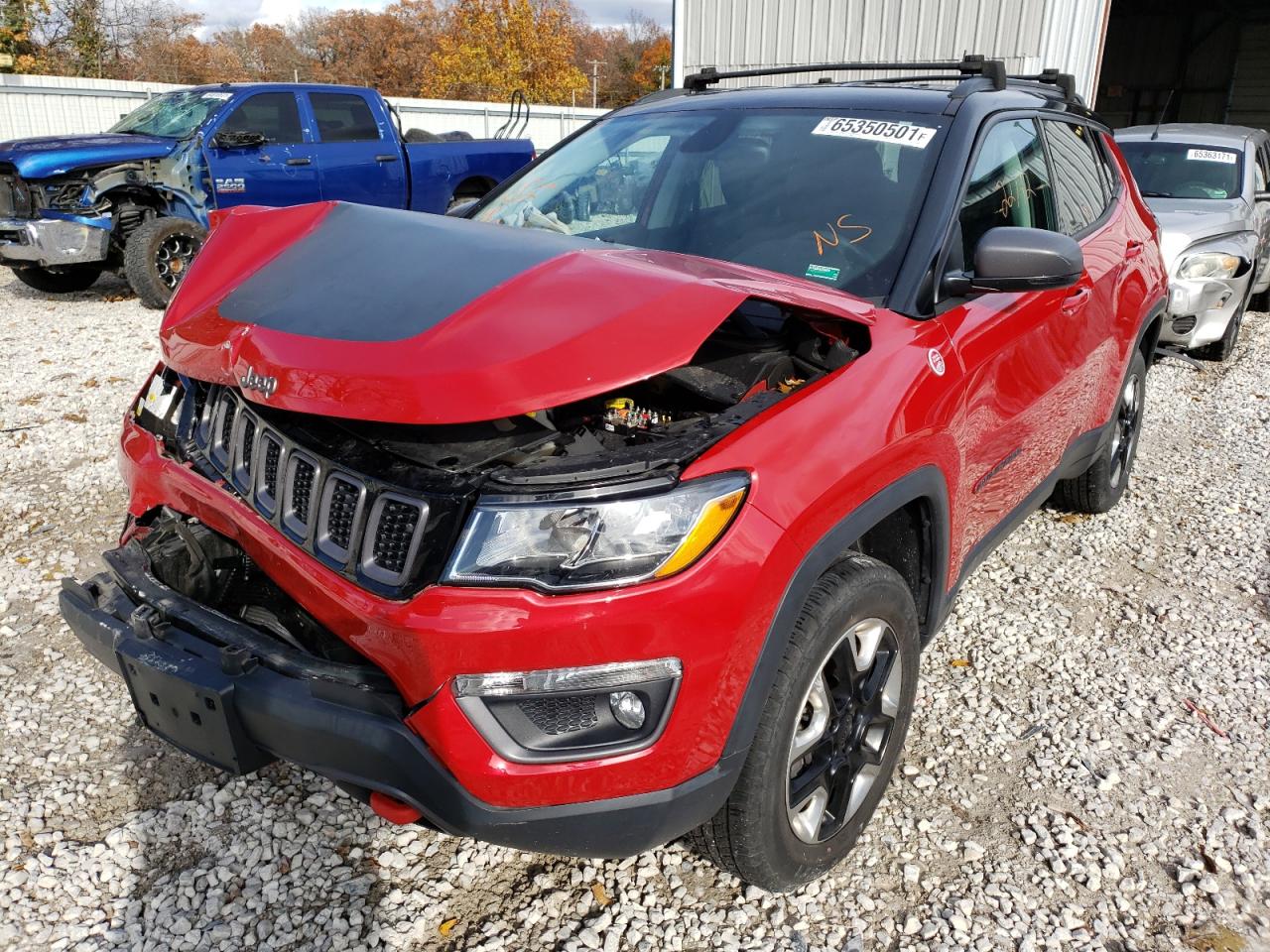 Photo 2 from auction – 2017 JEEP COMPASS TR with VIN 3C4NJDDB4HT632360
