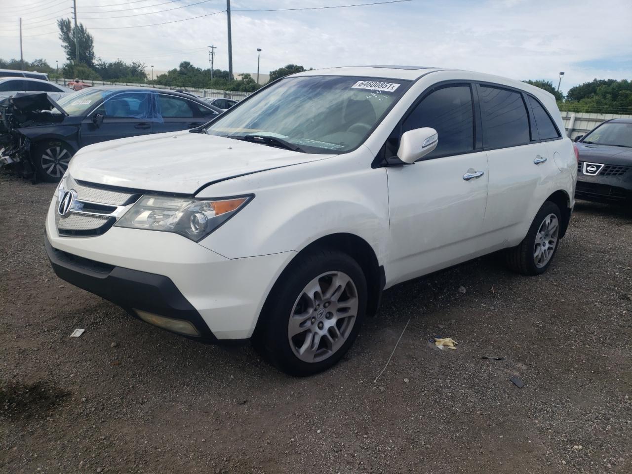 Photo 2 from auction – 2008 ACURA MDX TECHNO with VIN 2HNYD28688H556344